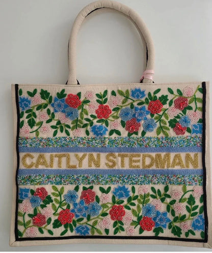 Custom Beaded Tote Bag (PREORDER)