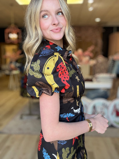 Emily Mccarthy Britt Dress in Lonestar