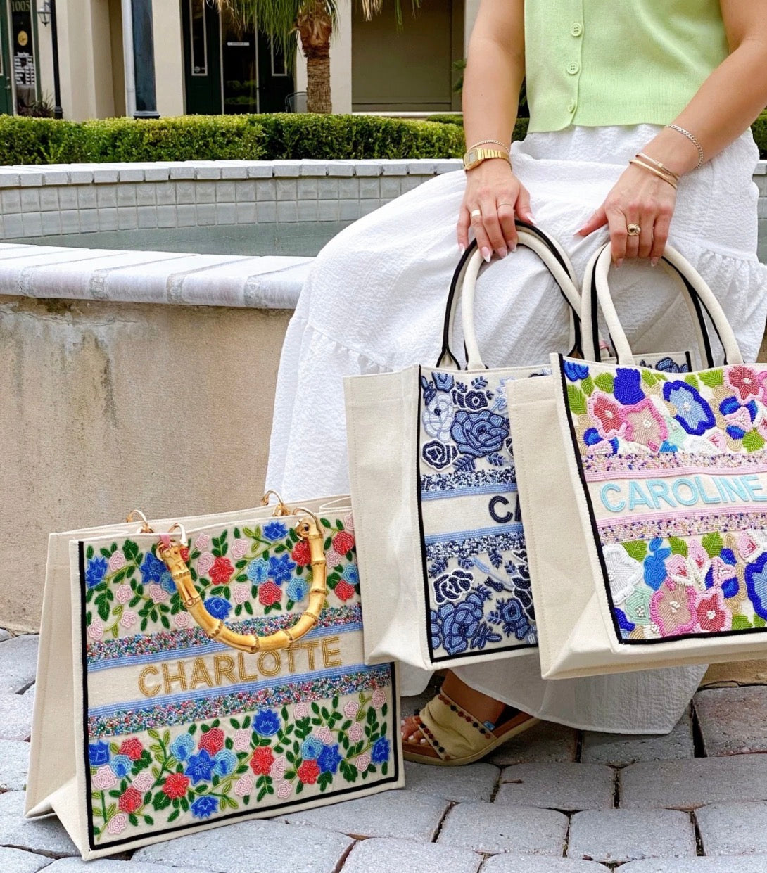 Custom Beaded Tote Bag (PREORDER)