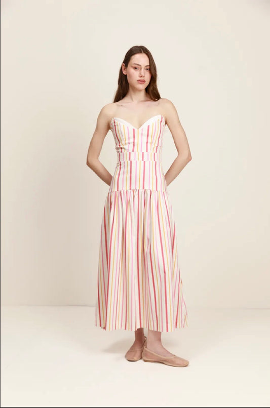 Project Adamo Tangerine Midi Dress in Grapefruit