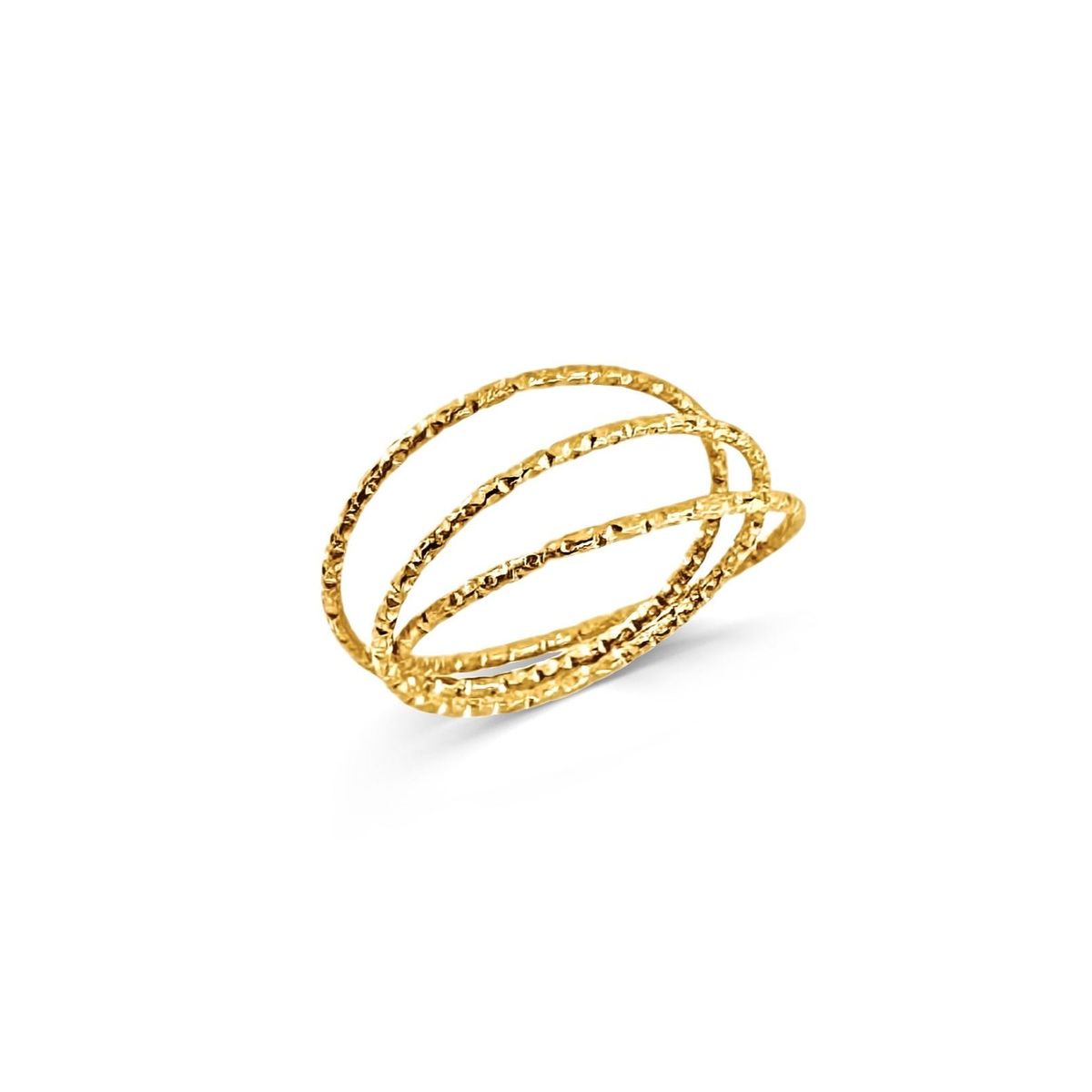 Ellie Vail Blair Interlocking Hammered Ring