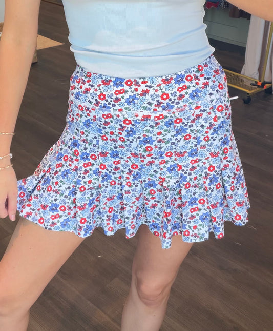 Smith and Quinn Grey Skort in Dune Floral