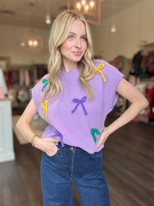 Mardi Gras Bow Top