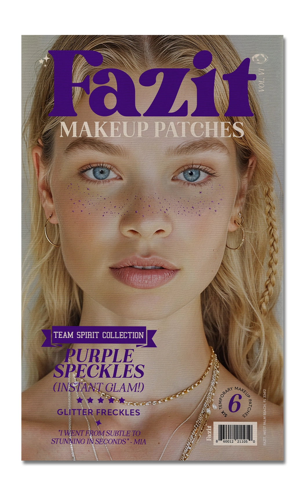 Fazit Face Sparkles (Purple/Gold)