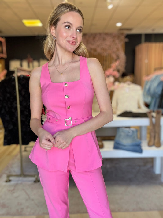 SEDGE Isabella Top in Pink Punch