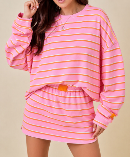 Mom + Me Striped Skort Set (PREORDER)