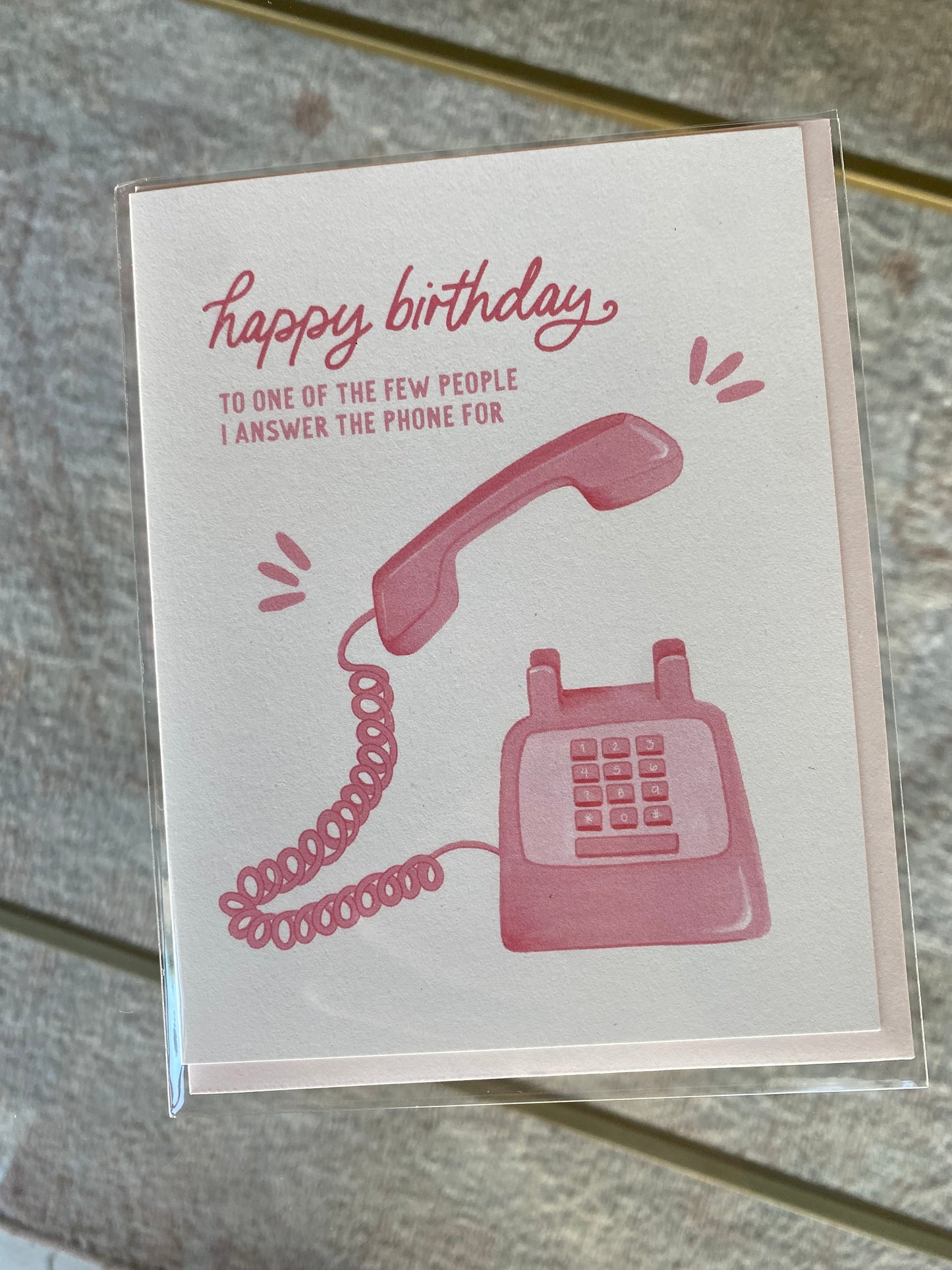 Vintage Phone Birthday Card