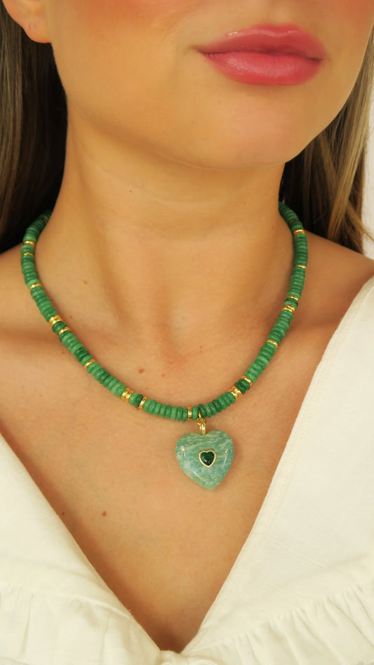 Bella Portofino Collar Necklace in Emerald