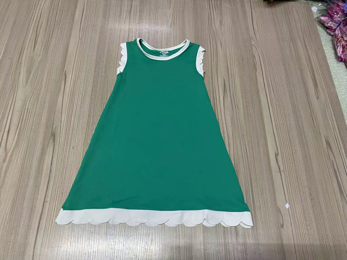 Scallop Detail Dress (multiple colors)