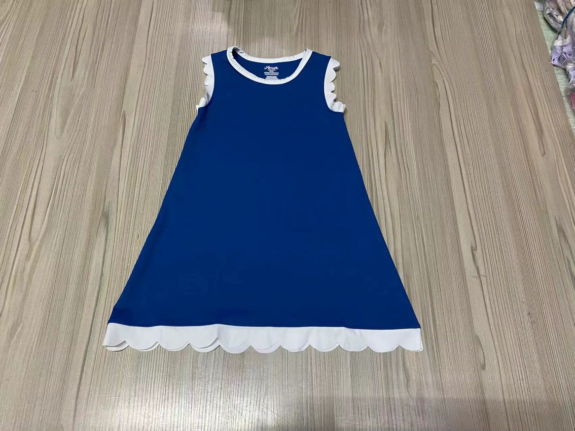 Scallop Detail Dress (multiple colors)