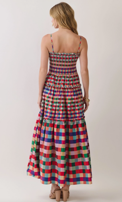 Plaid Smocked Dress