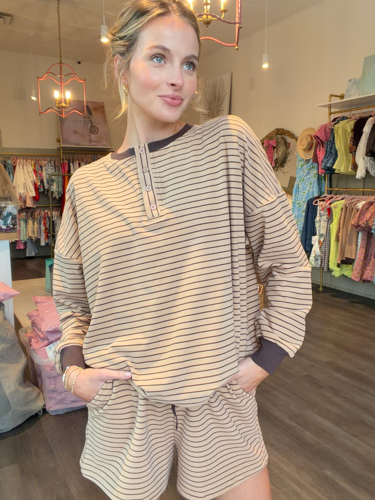 Striped Cozy Latte Set