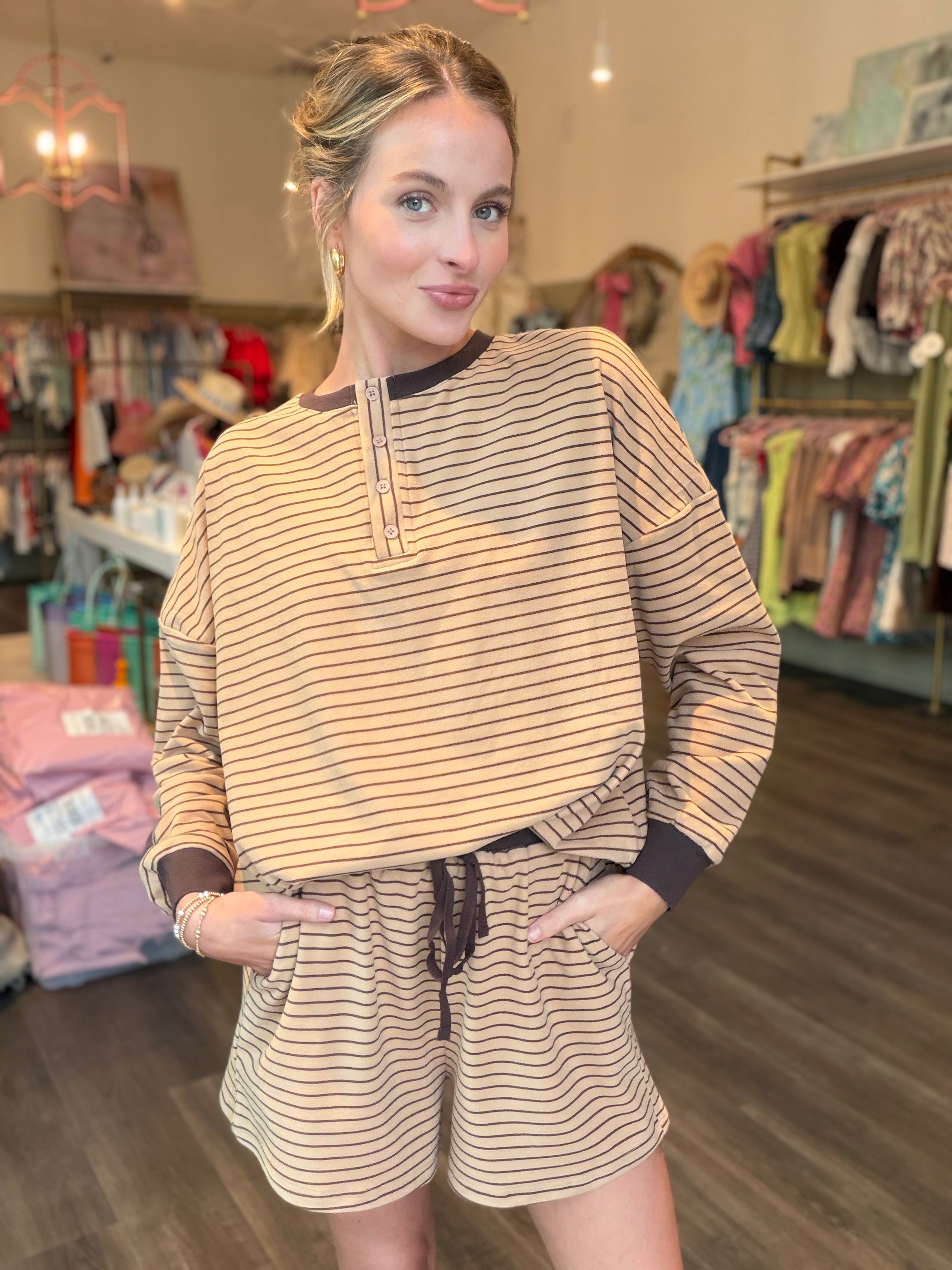Striped Cozy Latte Set