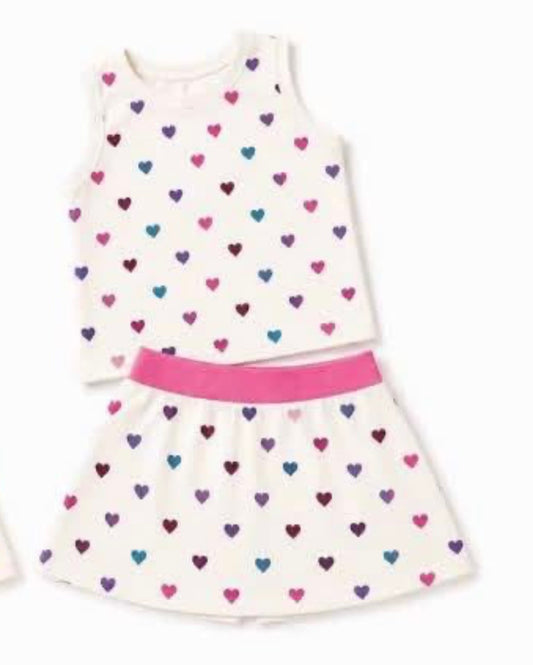Girls Heart Skort Set (preorder)