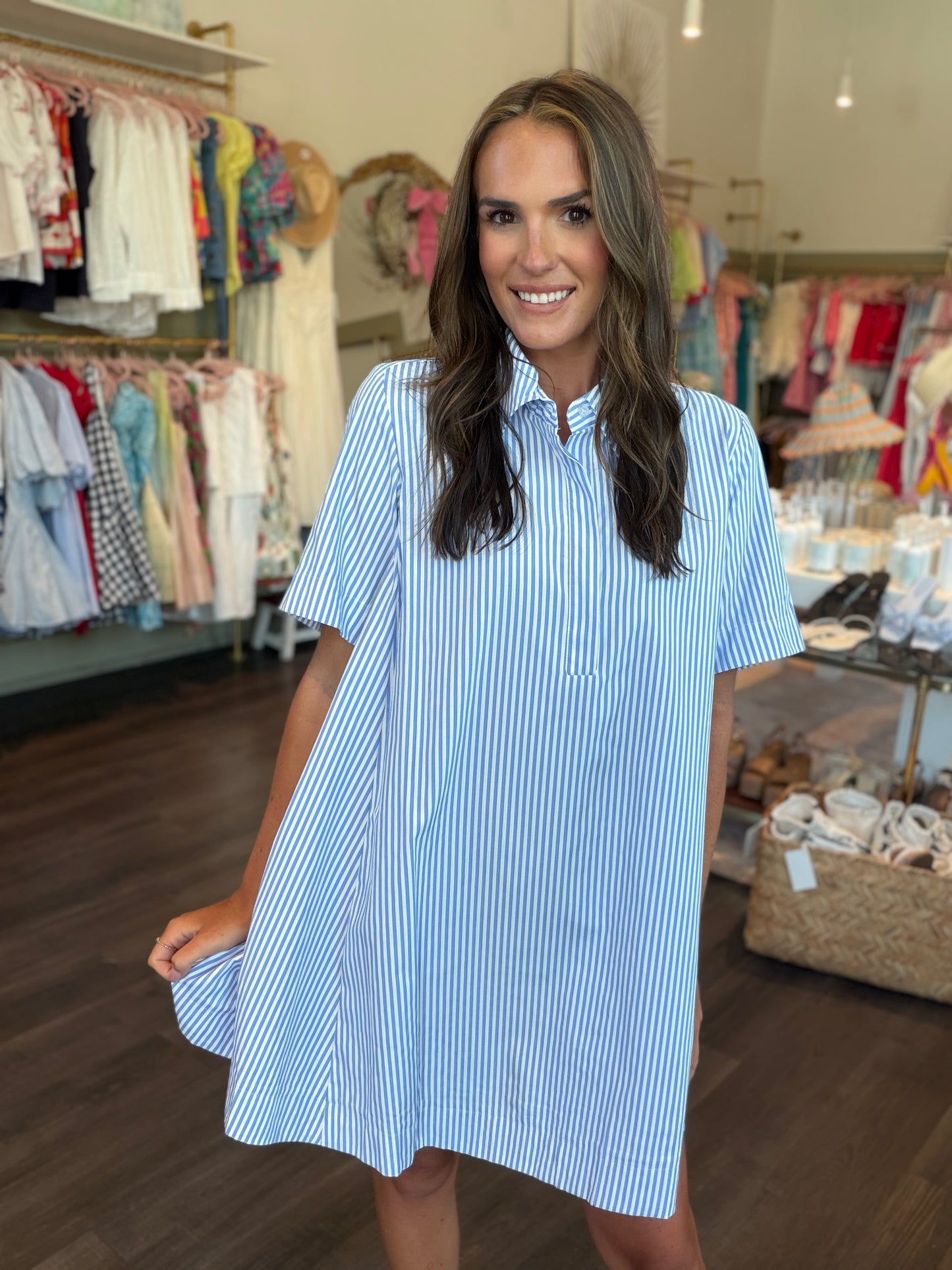 Light Blue Swing Dress