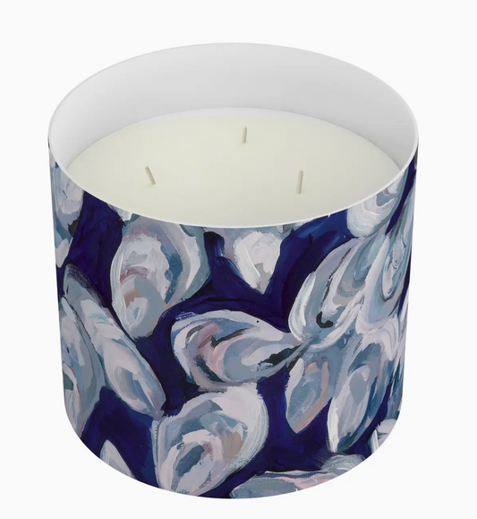 Silver Shells Candle
