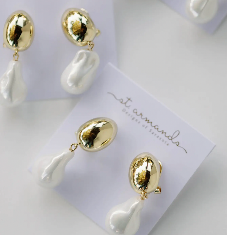 Vintage Pearl Statement Earring