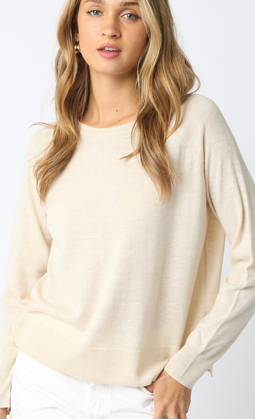 Natalie Sweatshirt in Ecru