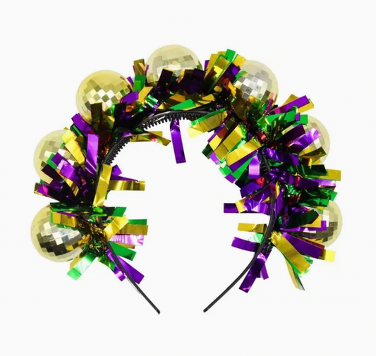 Mardi Gras DiscoBall Headband