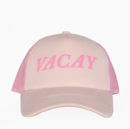 Sunshine Tienda Pink Vacay Trucker Hat