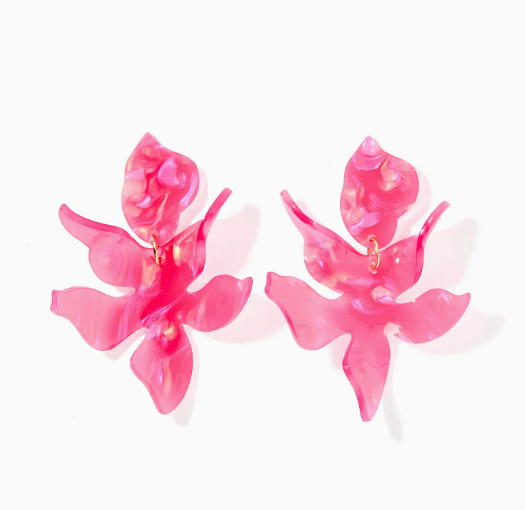 Flora Earrings Azalea Pink