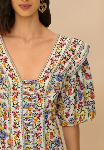 Farm Rio Greek Garden Mini Dress