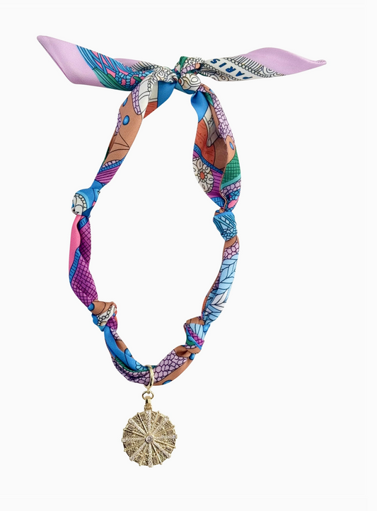 Gemelli Scarf Large Coin Necklace