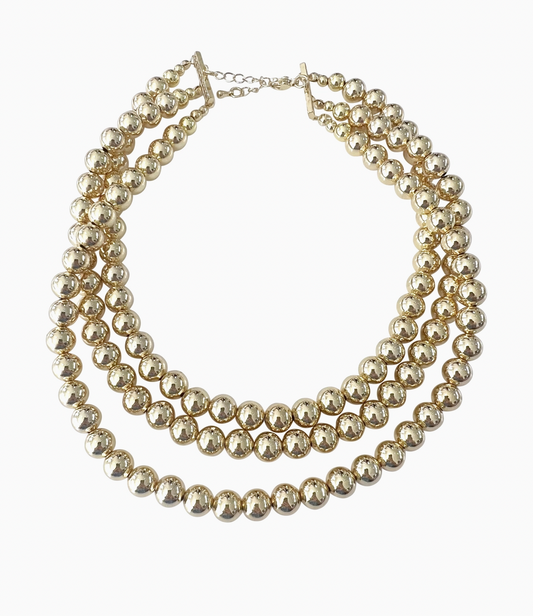 Gemelli Collette Triple Strand Necklace Medium