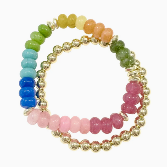 Gemelli Jamie Bracelet Set in Bright Rainbow
