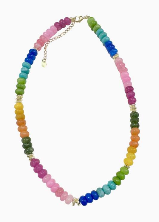 Gemelli Kerry Rainbow Beaded Necklace