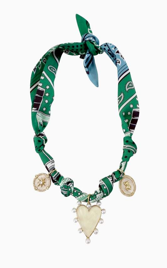 Gemelli Rhonda MultiCharm Scarf Necklace