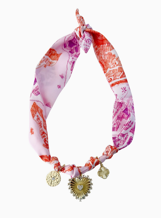 Gemelli Veronica MultiCharm Scarf Necklace
