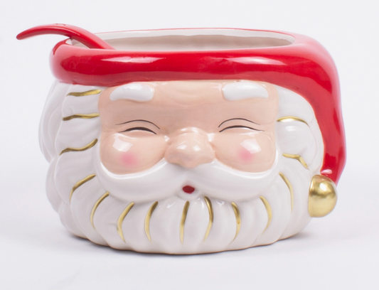 Red Santa Bowl with Ladle (preorder)