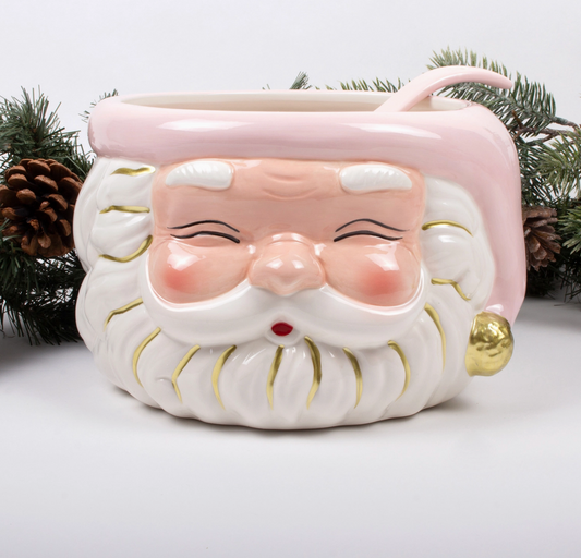 Pink Santa Bowl with Ladle (preorder)
