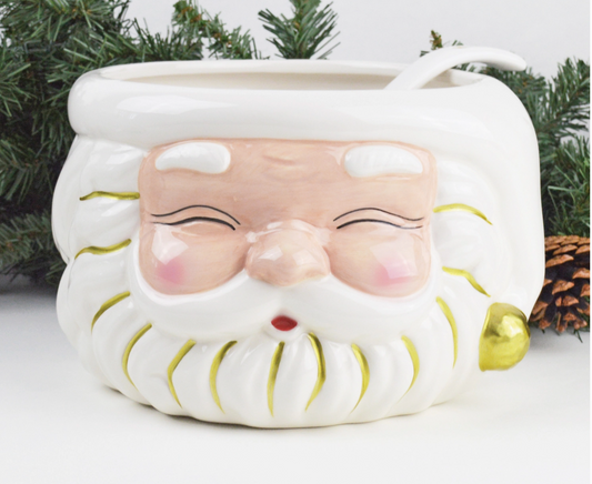 White Santa Bowl with Ladle (preorder)