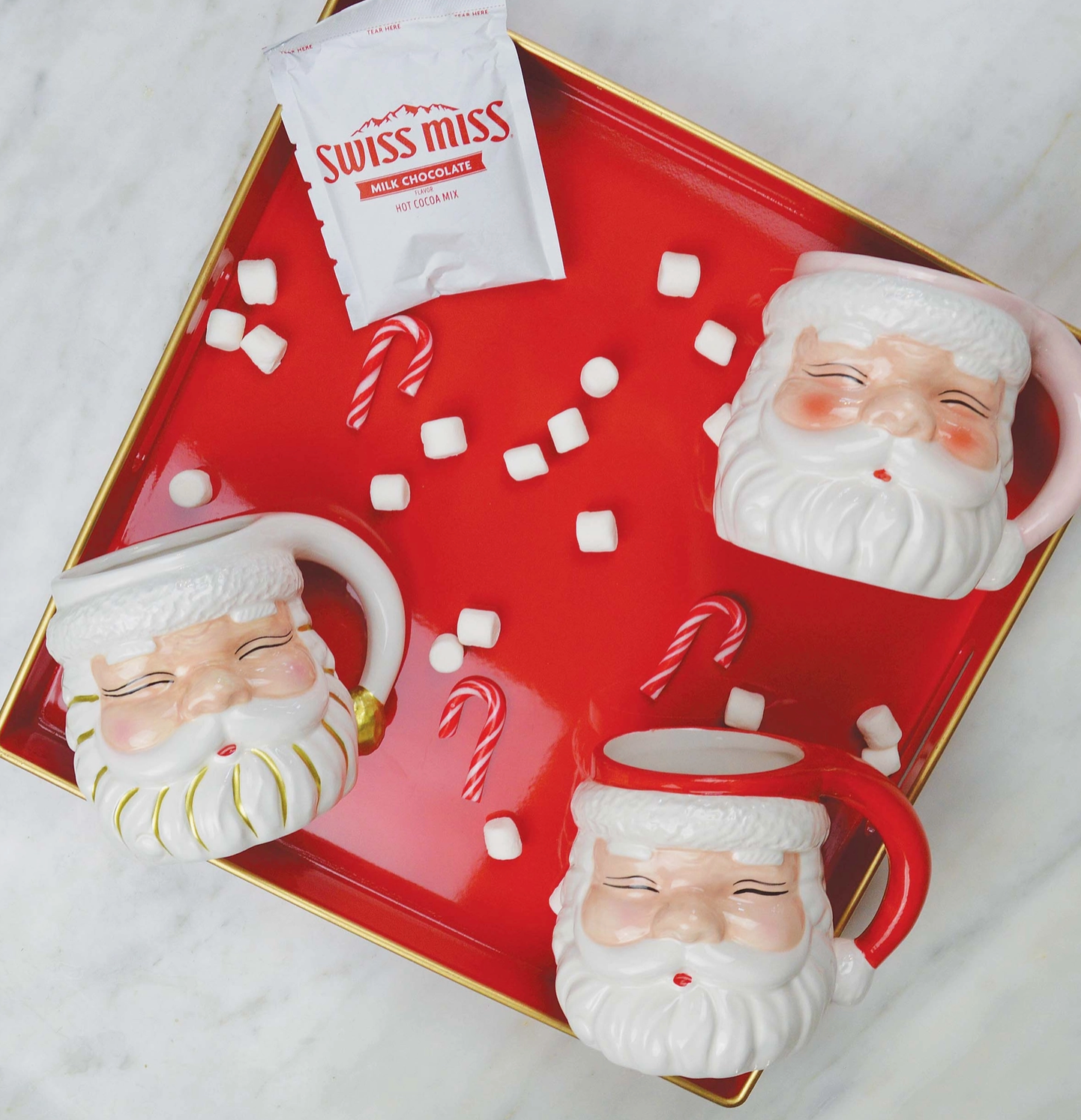 Pink Santa Mugs (preorder)