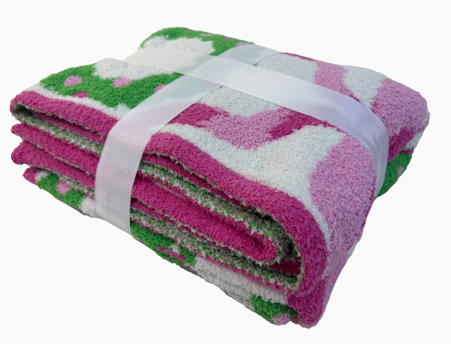 Holiday Wreaths and Trees Blanket (preorder)