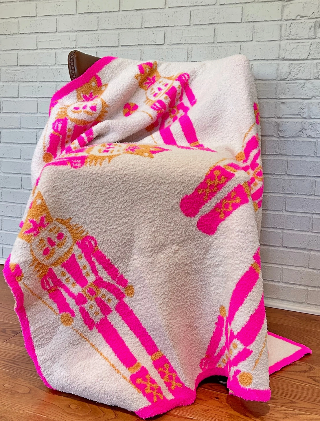 Pink Nutcracker Blanket (preorder)