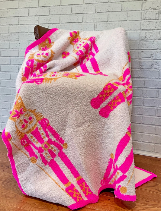 Pink Nutcracker Blanket (preorder)