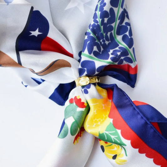 Saturday. Silks Buckle Up Scarf Ring