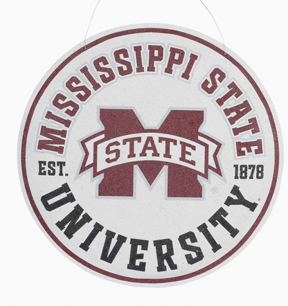 Glory Haus Mississippi State  Mascot Burlee Door Hanger