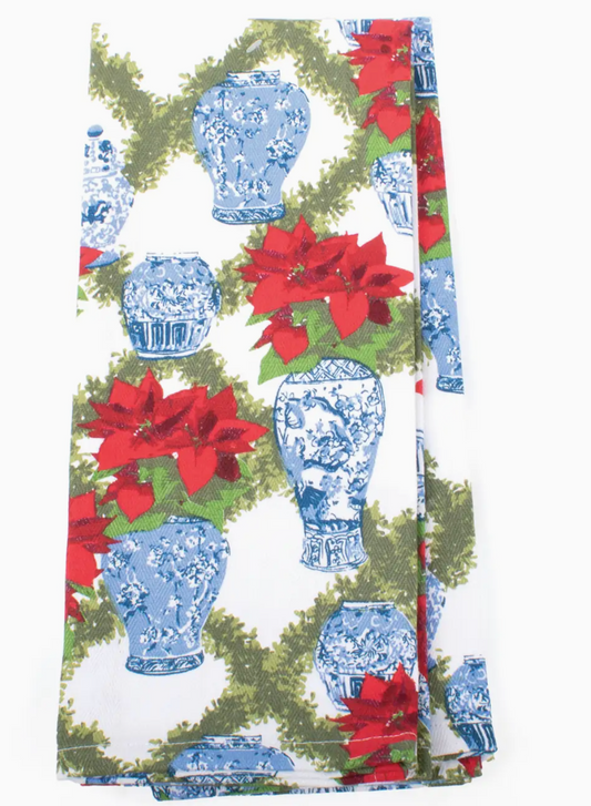 Poinsettia Kitchen Towel Set (preorder)