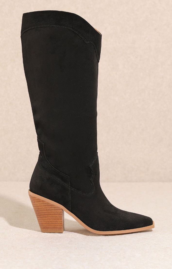 Knee High Boot - Black