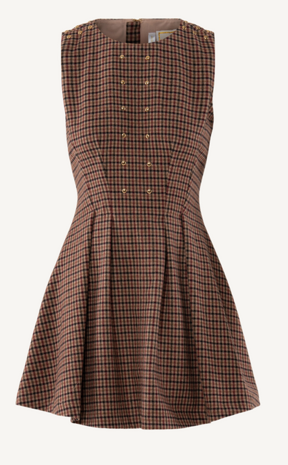 Emily Mccarthy Vivi Dress in Tweed