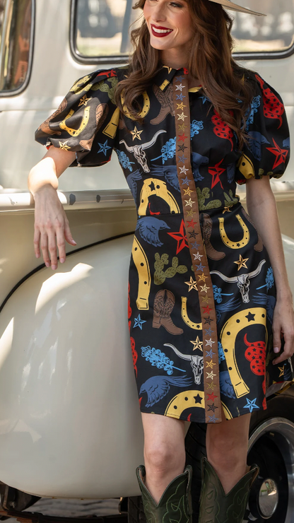 Emily Mccarthy Britt Dress in Lonestar