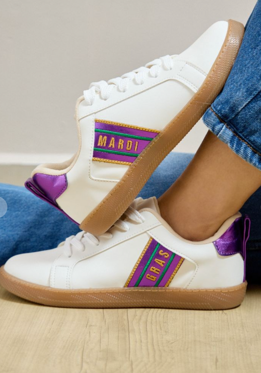 Mardi Gras Sneakers Purple (preorder)