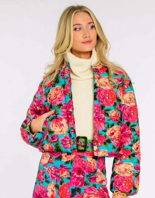 Elizabeth James Frankie Bomber in Vintage Roses