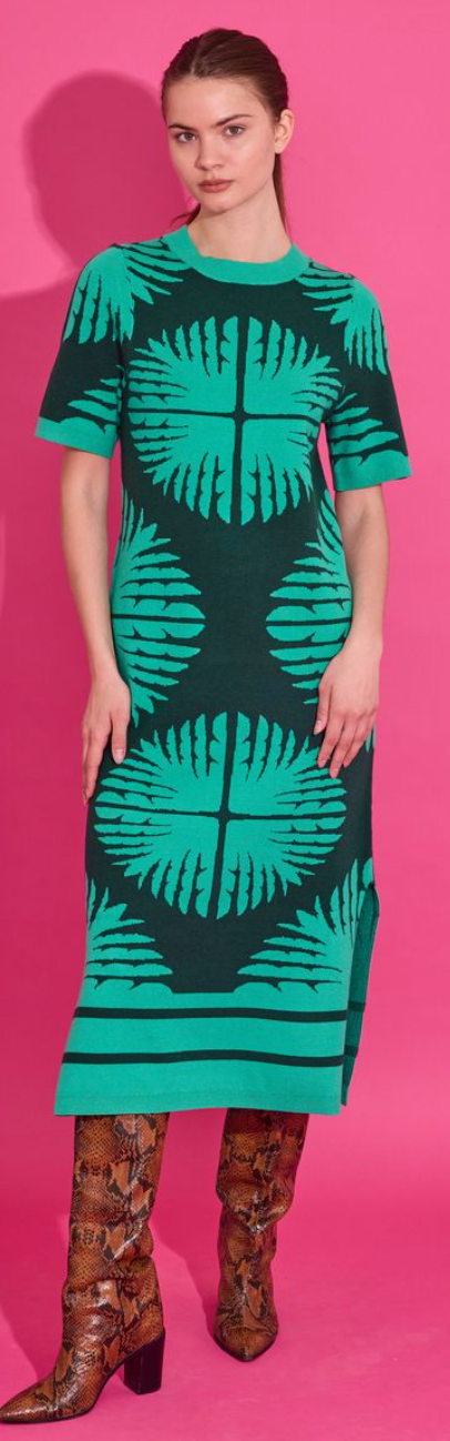 Alden Adair Scout Sweater Dress in Palm Royale