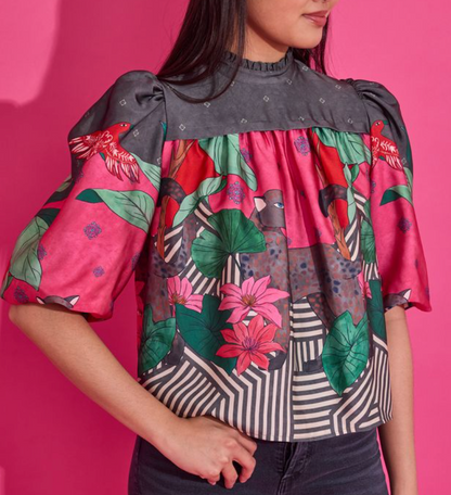 Alden Adair Mel Top in Colony Stripe