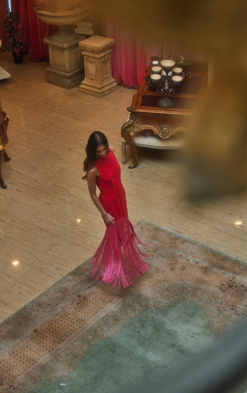 Gigi Fringe Sleeveless Maxi Dress